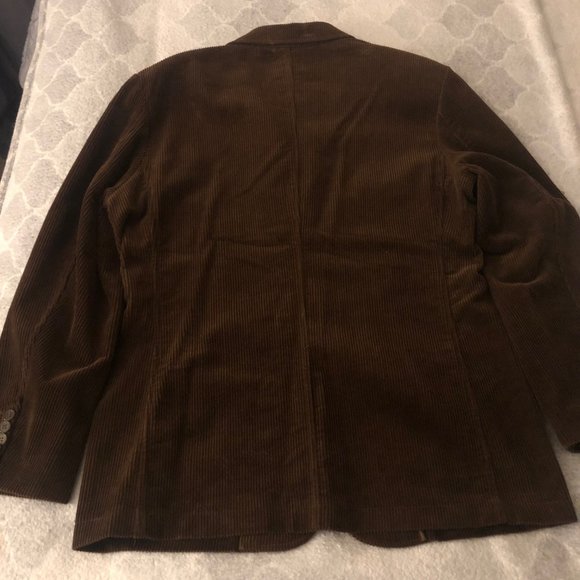 ANDREW FEZZA CORDUROY COAT TWO BUTTON OUTSIDE/INSIDE POCKETS EXCELLENT CONDITION - Picture 3 of 6